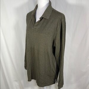 Perry Ellis Olive Green Polo Shirt